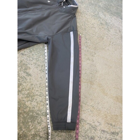 Mens Under Armour Size XL Storm Gray Full Zip Jacket Cold Gear Loose - Picture 9 of 9